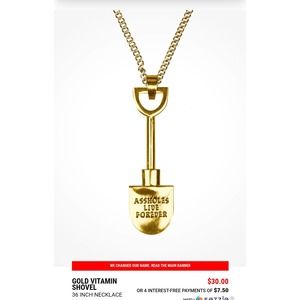 ALF Shovel Necklace - Gold